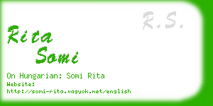 rita somi business card